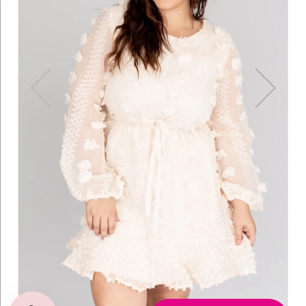 Pink Lily “So Close to my Heart Cream Dress”